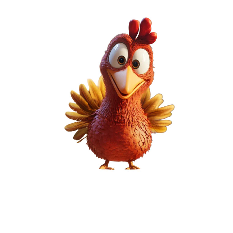 Goofy Thanksgiving Turkey Vinyl Car Decal Sticker – Waterproof & UV-Resistant 8"