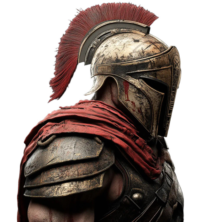 Spartan Profile Vinyl Car Decal Sticker – Waterproof & UV-Resistant 8"