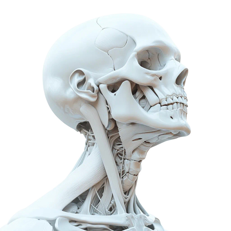 3D Human Skull Vinyl Car Decal Sticker – Waterproof & UV-Resistant 8"