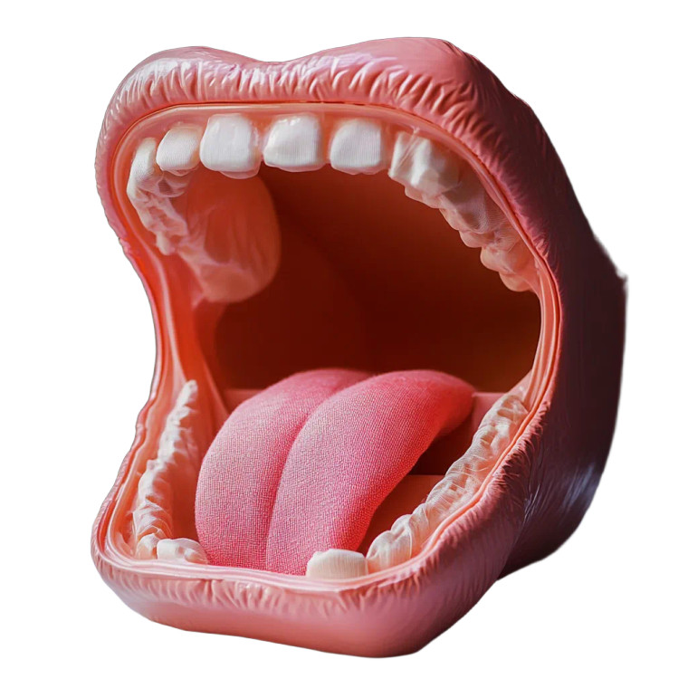 Plastic Box Mouth Vinyl Car Decal Sticker – Waterproof & UV-Resistant 8"