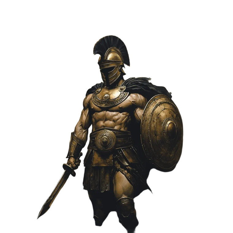 Spartan Warrior V82 Vinyl Car Decal Sticker – Waterproof & UV-Resistant 8"