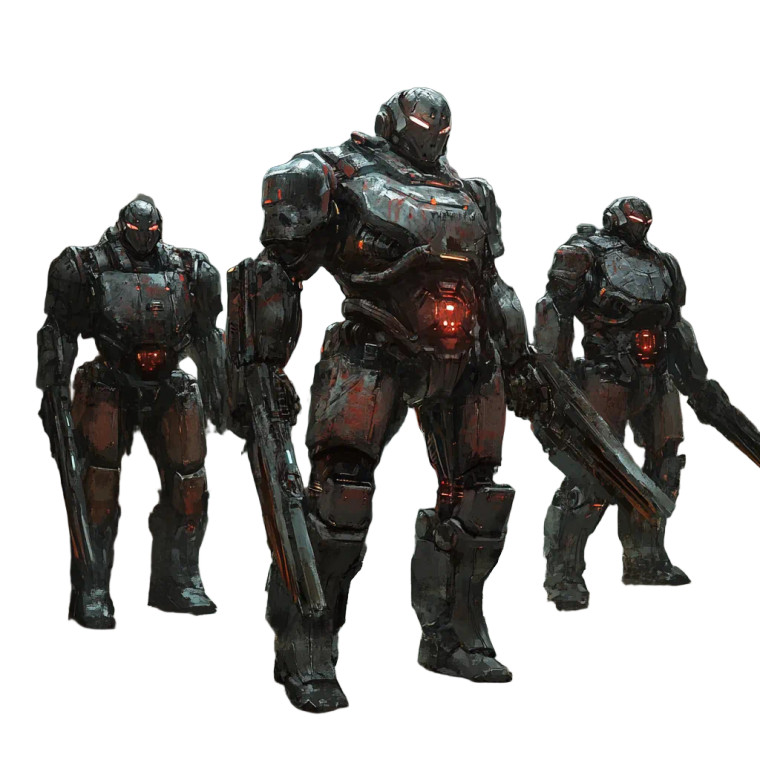 Futuristic Gladiators Vinyl Car Decal Sticker – Waterproof & UV-Resistant 8"