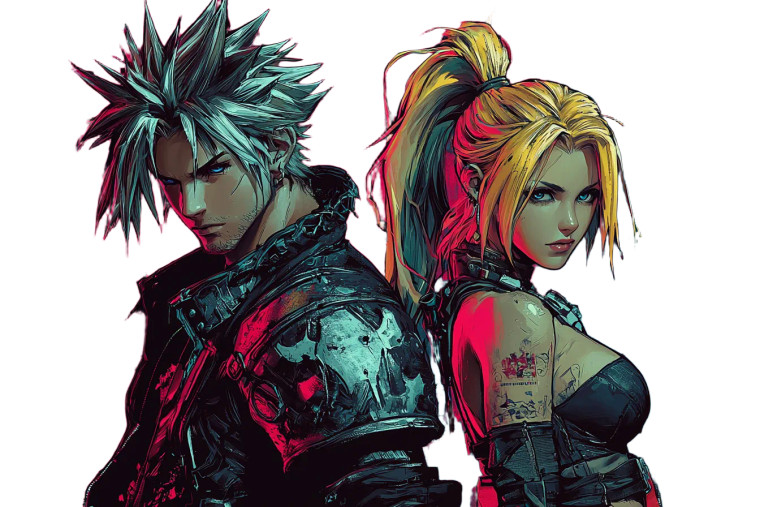 Borderlands Style Duo Vinyl Car Decal Sticker – Waterproof & UV-Resistant 8"