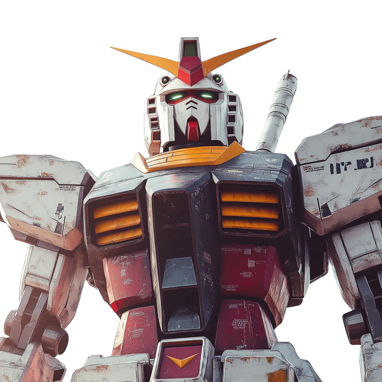 Gundam V3 Vinyl Car Decal Sticker – Waterproof & UV-Resistant 8"