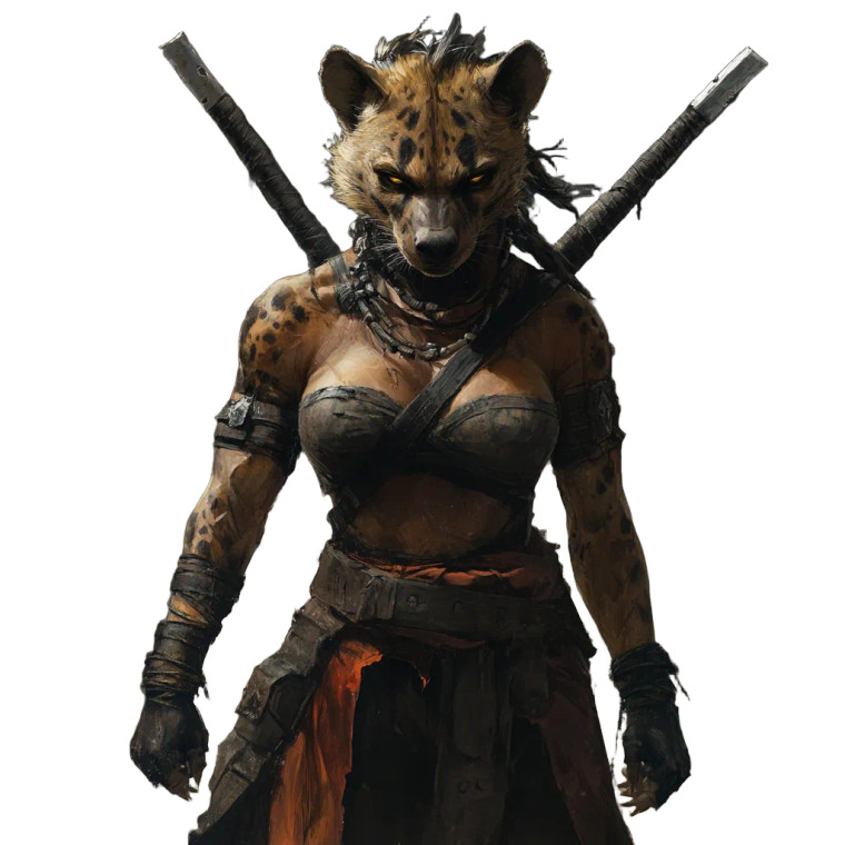 Hyena Warrior V7 Vinyl Car Decal Sticker – Waterproof & UV-Resistant 8"