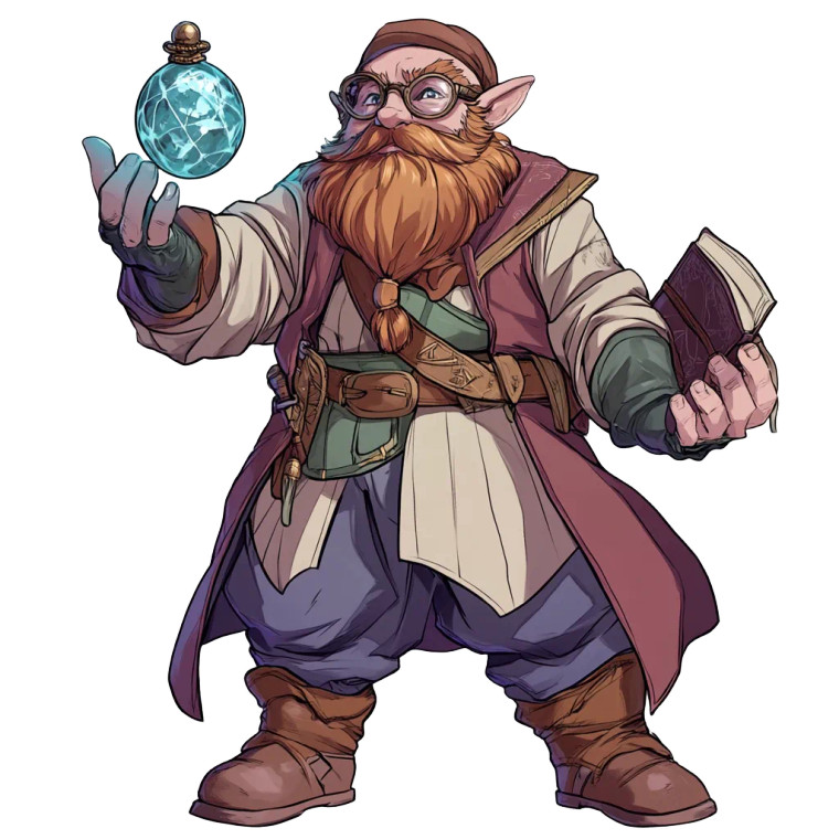 Anime Dwarf Alchemist Vinyl Car Decal Sticker – Waterproof & UV-Resistant 8"