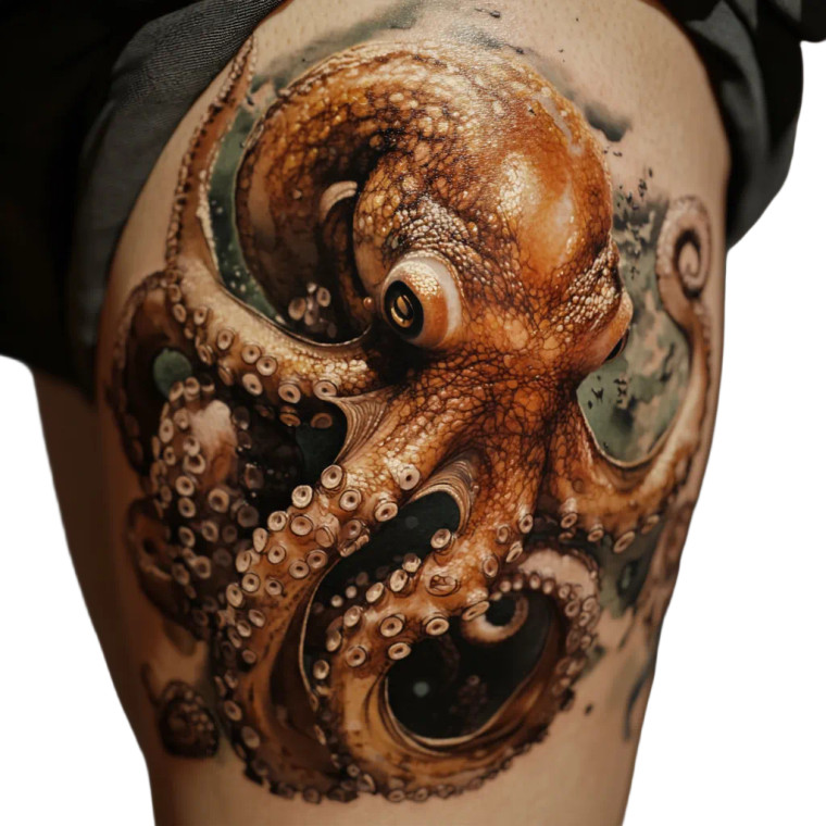 Ominous Octopus Tattoo Vinyl Car Decal Sticker – Waterproof & UV-Resistant 8" Ominous Octopus Tattoo Vinyl Car Decal Sticker – Waterproof & UV-Resistant 8"