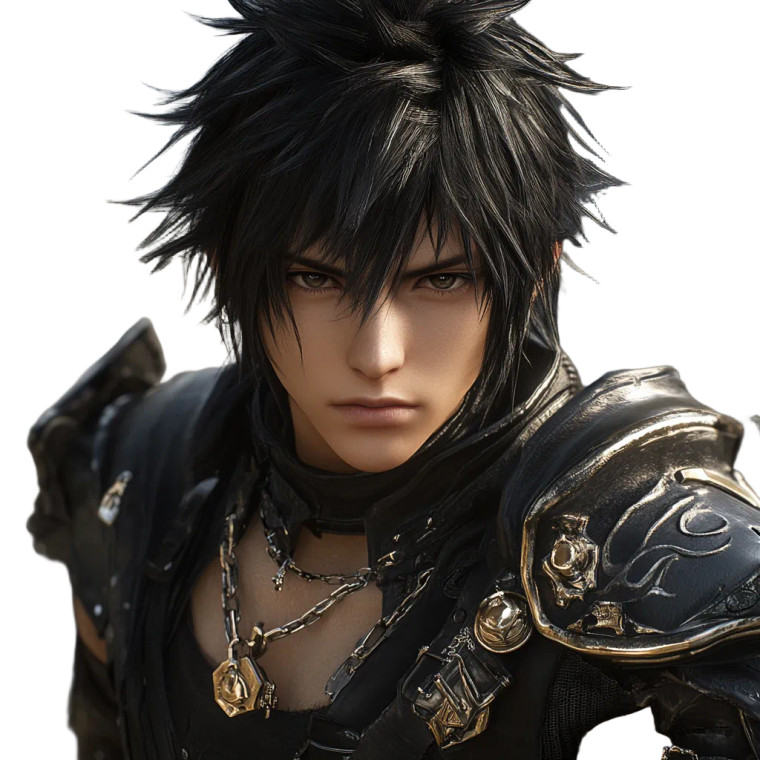 Final Fantasy Hero Vinyl Car Decal Sticker – Waterproof & UV-Resistant 8"