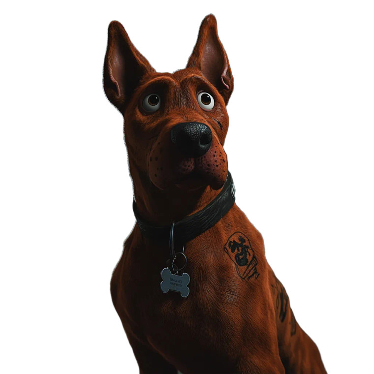 Gritty Scooby-Doo V2 Vinyl Car Decal Sticker – Waterproof & UV-Resistant 8"