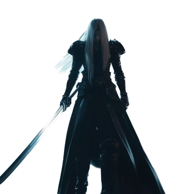 Sephiroth With Masamune Vinyl Car Decal Sticker – Waterproof & UV-Resistant 8"