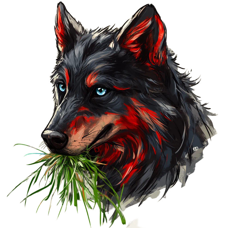 Wolf Dog Celebration Vinyl Car Decal Sticker – Waterproof & UV-Resistant 8"