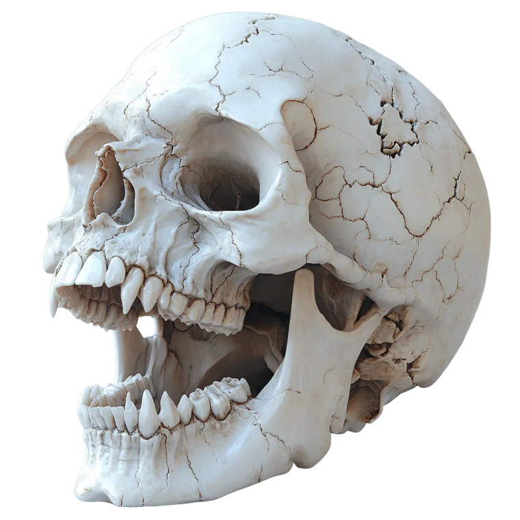 Creepy Skull V2 Vinyl Car Decal Sticker – Waterproof & UV-Resistant 8"