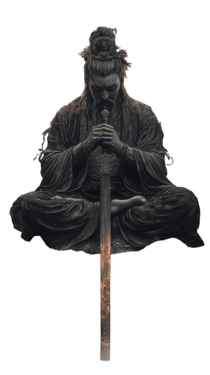 Chinese Bodhisattva Figure Vinyl Car Decal Sticker – Waterproof & UV-Resistant 8"