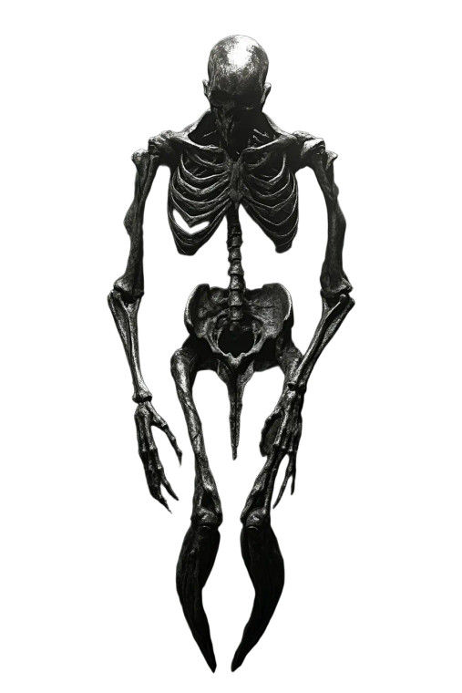 Dark Fantasy Skeleton V3 Vinyl Car Decal Sticker – Waterproof & UV-Resistant 8"