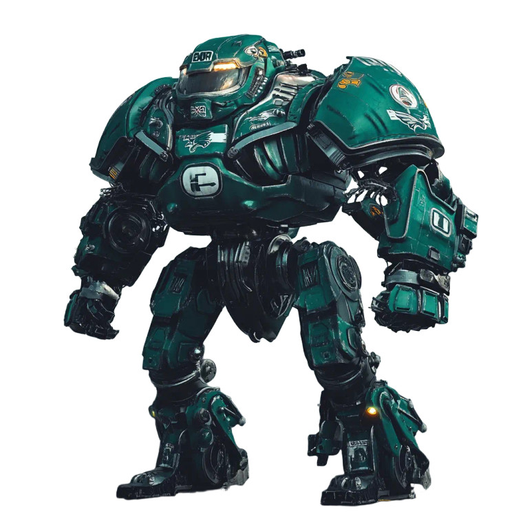 Eagles Mech Vinyl Car Decal Sticker – Waterproof & UV-Resistant 8"