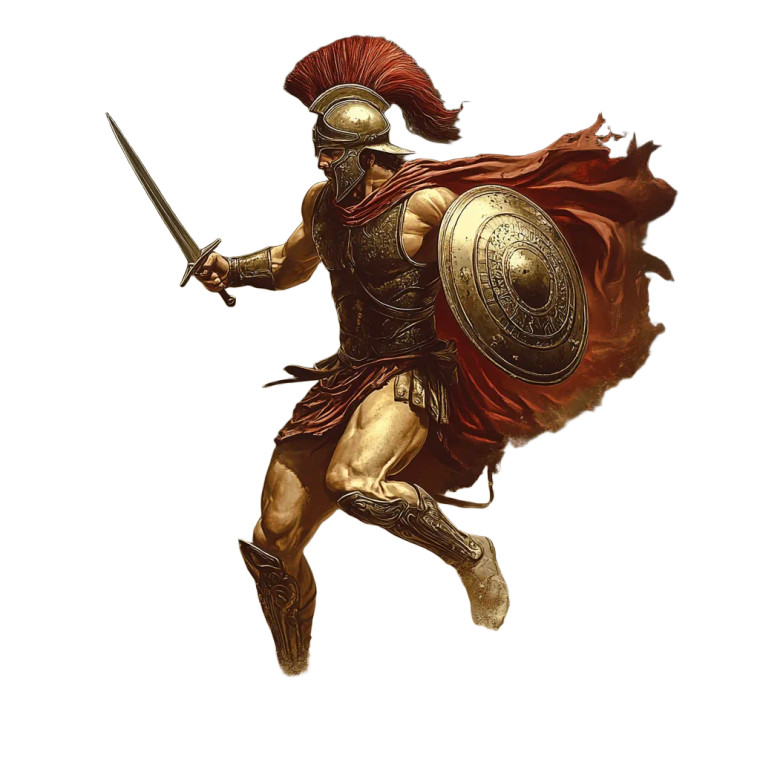Achilles To Battle Vinyl Car Decal Sticker – Waterproof & UV-Resistant 8"