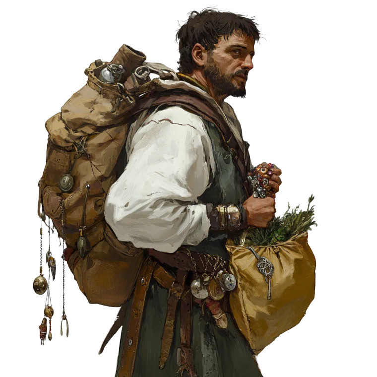 Medieval Grocery Merchant Vinyl Car Decal Sticker – Waterproof & UV-Resistant 8"