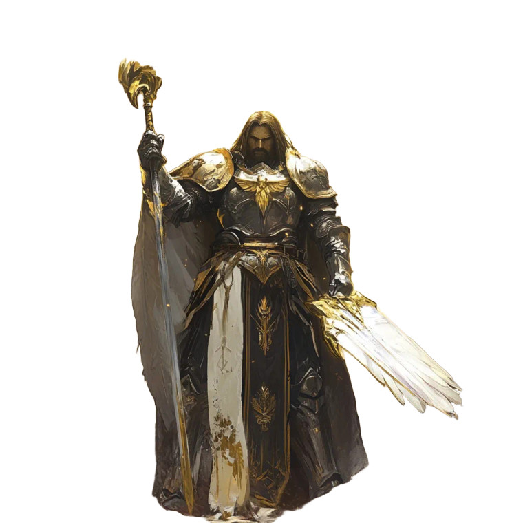 Holy Paladin Eagle Vinyl Car Decal Sticker – Waterproof & UV-Resistant 8"