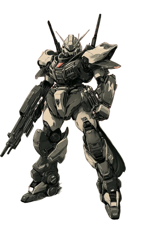 Gundam-Style Mecha V2 Vinyl Car Decal Sticker – Waterproof & UV-Resistant 8"