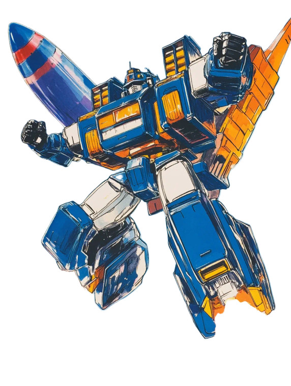Transformable Robot Rocket Vinyl Car Decal Sticker – Waterproof & UV-Resistant 8"