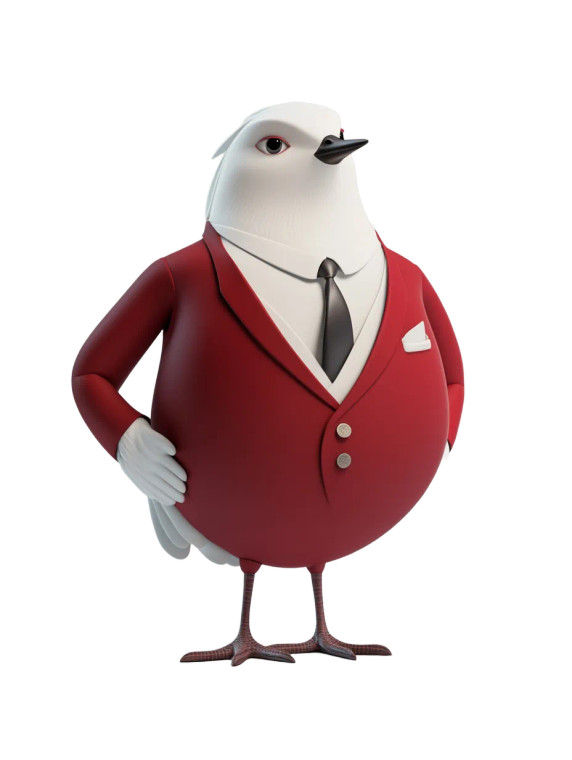 Bulgari Dove Vinyl Car Decal Sticker – Waterproof & UV-Resistant 8"