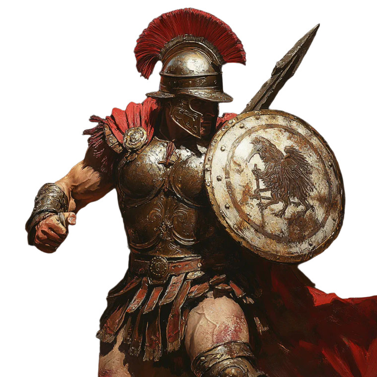 Roman Warrior V5 Vinyl Car Decal Sticker – Waterproof & UV-Resistant 8"