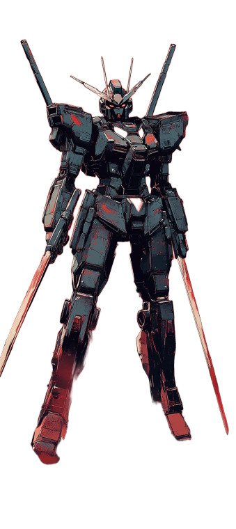 Battle-Damaged Gundam V2 Vinyl Car Decal Sticker – Waterproof & UV-Resistant 8"