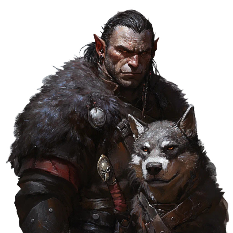 D&D Half-Orc Ranger Vinyl Car Decal Sticker – Waterproof & UV-Resistant 8"