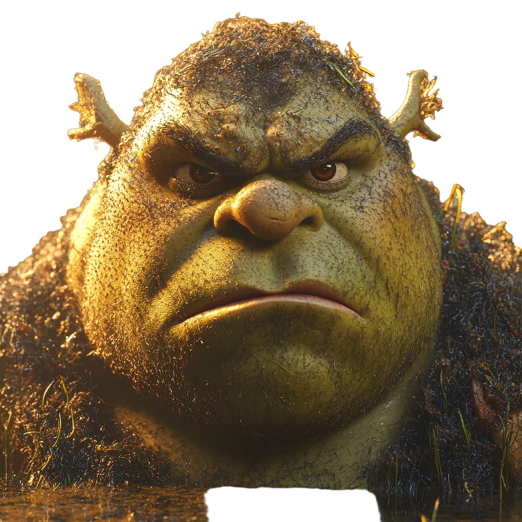 Realistic Swamp Ogre Vinyl Car Decal Sticker – Waterproof & UV-Resistant 8"