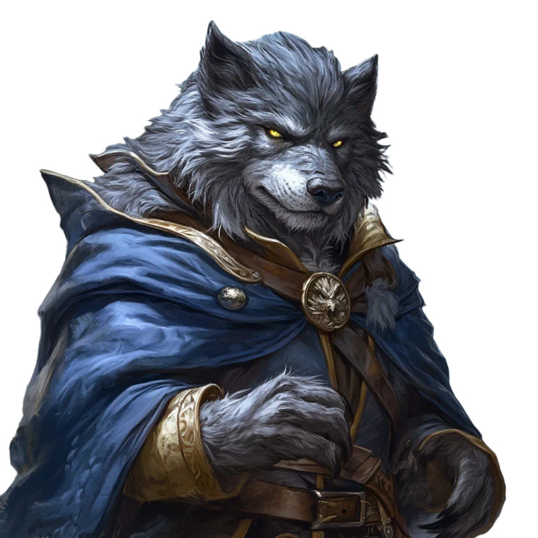 Halfling Werewolf Portrait Vinyl Car Decal Sticker – Waterproof & UV-Resistant 8"