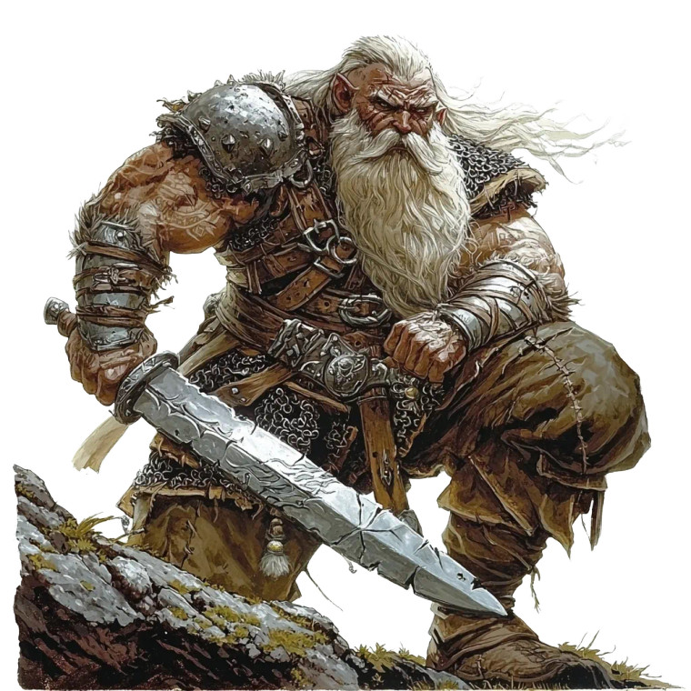 Goliath Fighter/Wizard Vinyl Car Decal Sticker – Waterproof & UV-Resistant 8"