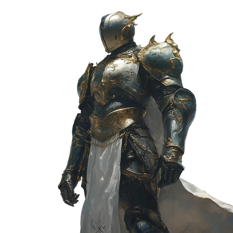 Armored Sky God Vinyl Car Decal Sticker – Waterproof & UV-Resistant 8"