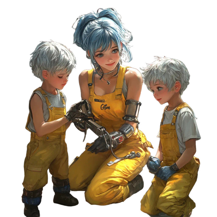 Kingdom Hearts Mechanic Vinyl Car Decal Sticker – Waterproof & UV-Resistant 8"