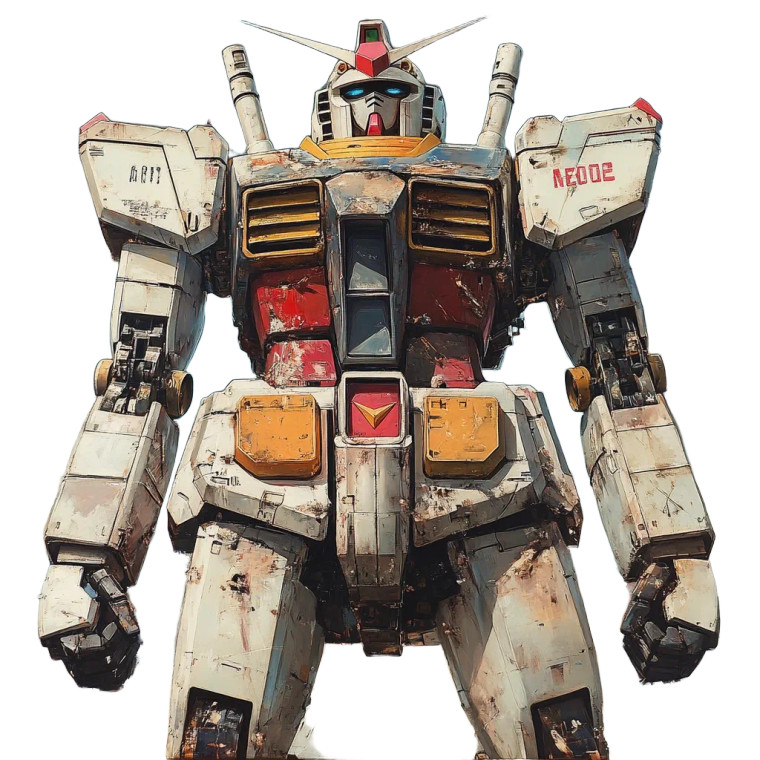 Jean Claude Gundam Vinyl Car Decal Sticker – Waterproof & UV-Resistant 8"