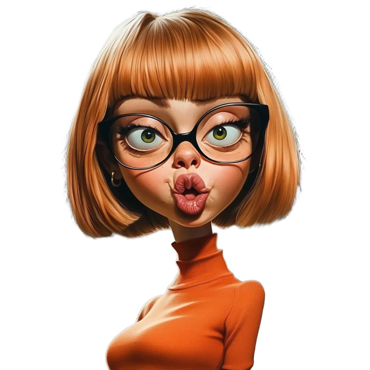 Velma At Graveyard Vinyl Car Decal Sticker – Waterproof & UV-Resistant 8"