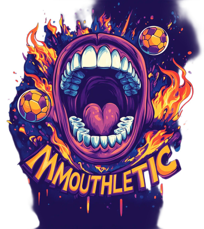 Futuristic Mouthletic Logo Vinyl Car Decal Sticker – Waterproof & UV-Resistant 8"
