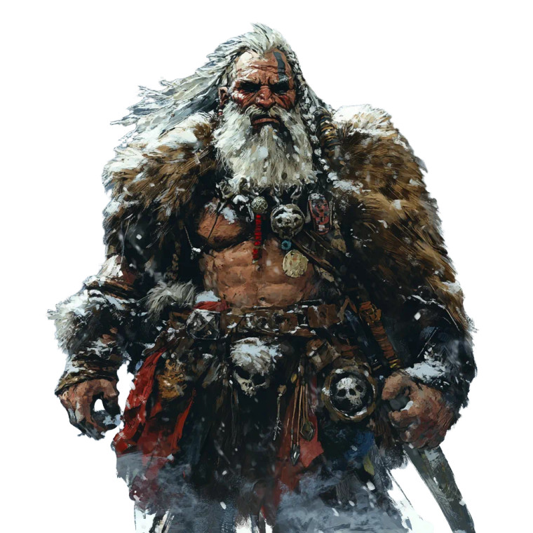 Grim Barbarian Vinyl Car Decal Sticker – Waterproof & UV-Resistant 8"