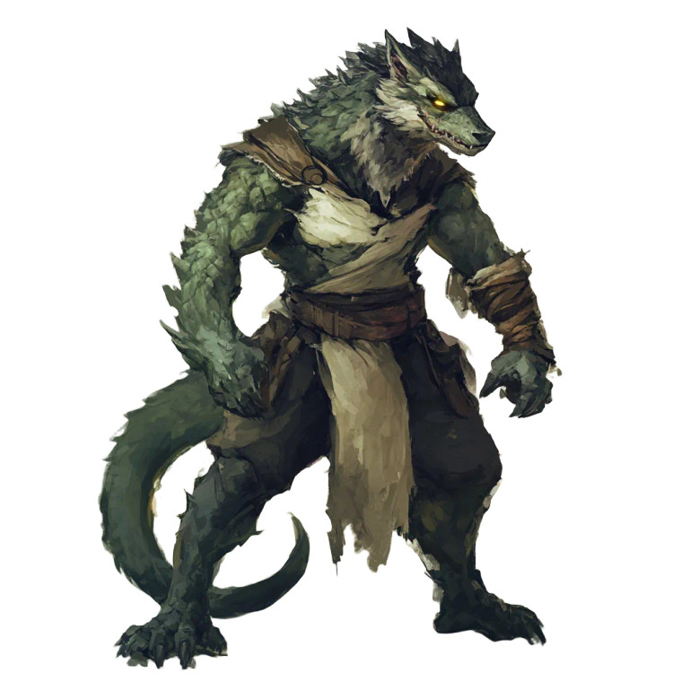 Lycanthrope Dragonborn Vinyl Car Decal Sticker – Waterproof & UV-Resistant 8"