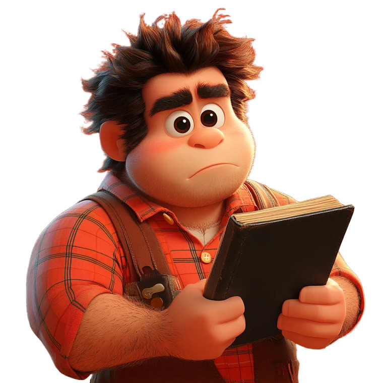 Wreck It Ralph Writing Vinyl Car Decal Sticker – Waterproof & UV-Resistant 8"