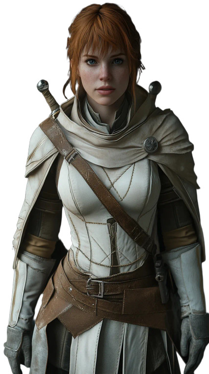 Armoured Female Warrior Vinyl Car Decal Sticker – Waterproof & UV-Resistant 8"