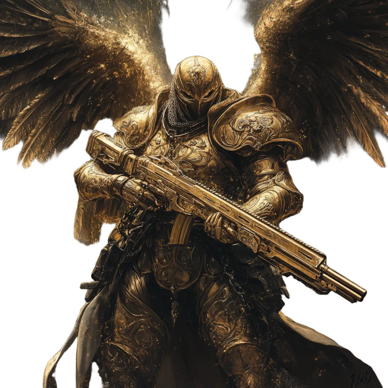 Armored Angel V15 Vinyl Car Decal Sticker – Waterproof & UV-Resistant 8"