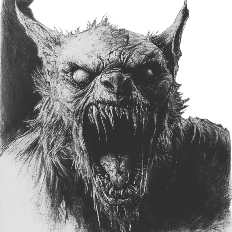 Eerie Victorian Creature Vinyl Car Decal Sticker – Waterproof & UV-Resistant 8"