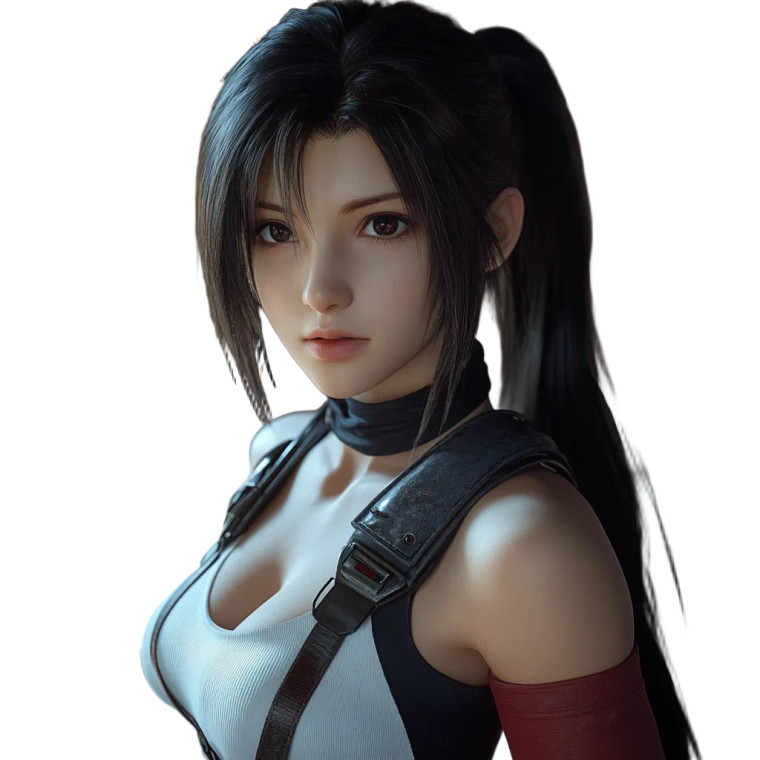 Tifa Lockhart V8 Vinyl Car Decal Sticker – Waterproof & UV-Resistant 8"