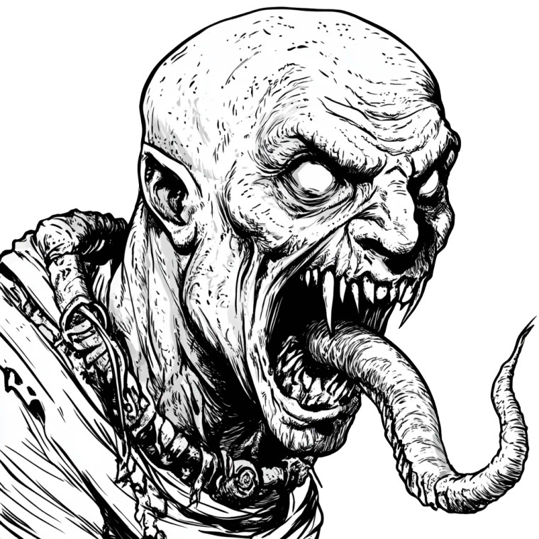 Undead Rpg Portrait Vinyl Car Decal Sticker – Waterproof & UV-Resistant 8"