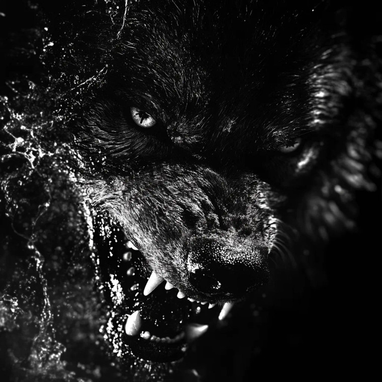 Angry Wolf V15 Vinyl Car Decal Sticker – Waterproof & UV-Resistant 8"