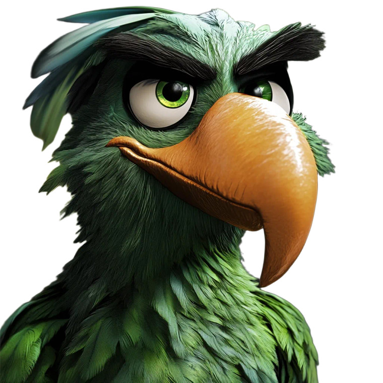Green Iago Vinyl Car Decal Sticker – Waterproof & UV-Resistant 8"