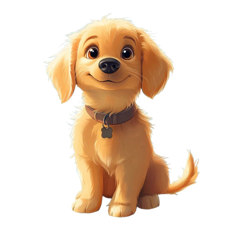 Modern Animated Dog Vinyl Car Decal Sticker – Waterproof & UV-Resistant 8"