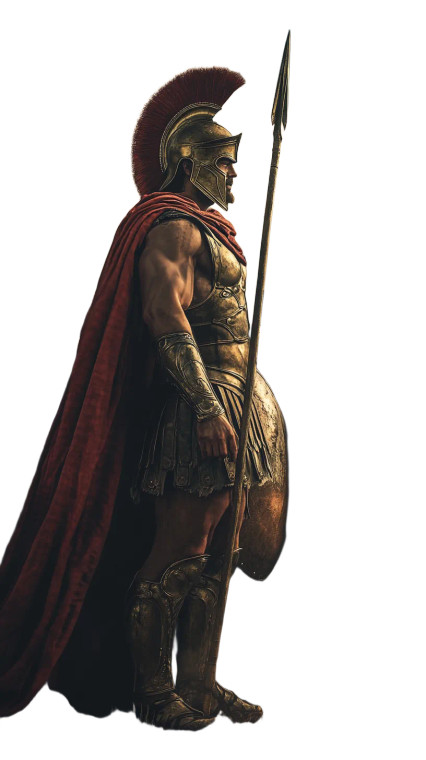 Spartan King Phalanx Vinyl Car Decal Sticker – Waterproof & UV-Resistant 8"