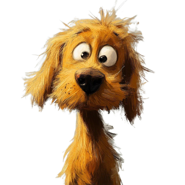 Scruffy Golden Retriever Vinyl Car Decal Sticker – Waterproof & UV-Resistant 8"