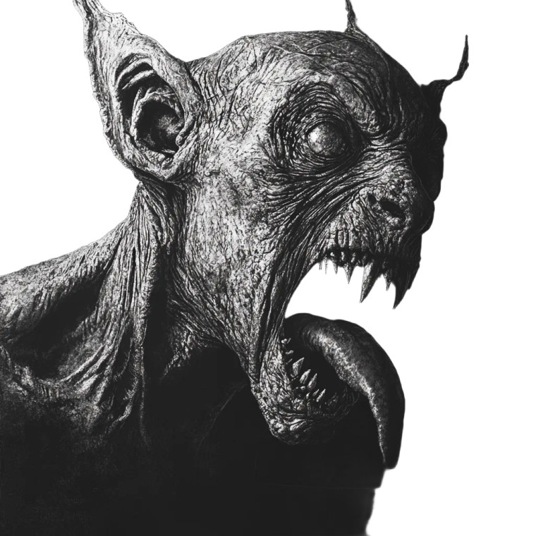 Dark Horror Creature V4 Vinyl Car Decal Sticker – Waterproof & UV-Resistant 8"